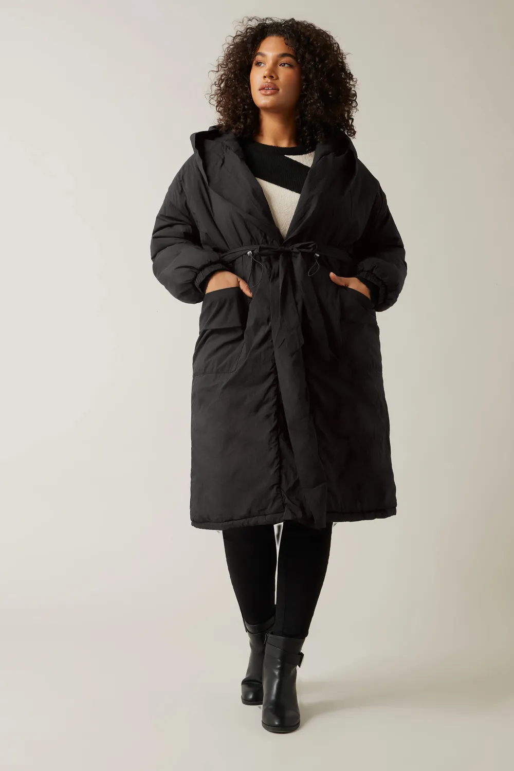 Evans Black Tie Waist Coat