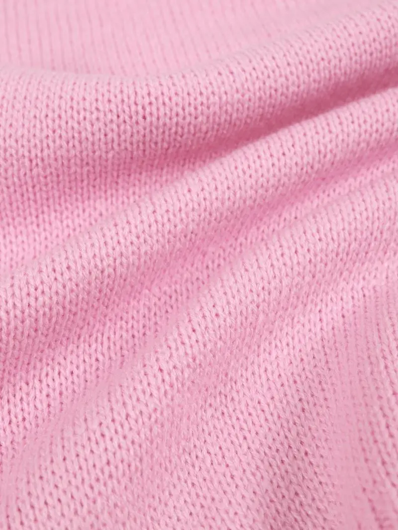 Women's Solid Color Off-Shoulder V-Neck Cardigan & Wide-Leg Pants 2-Piece Loungewear Set