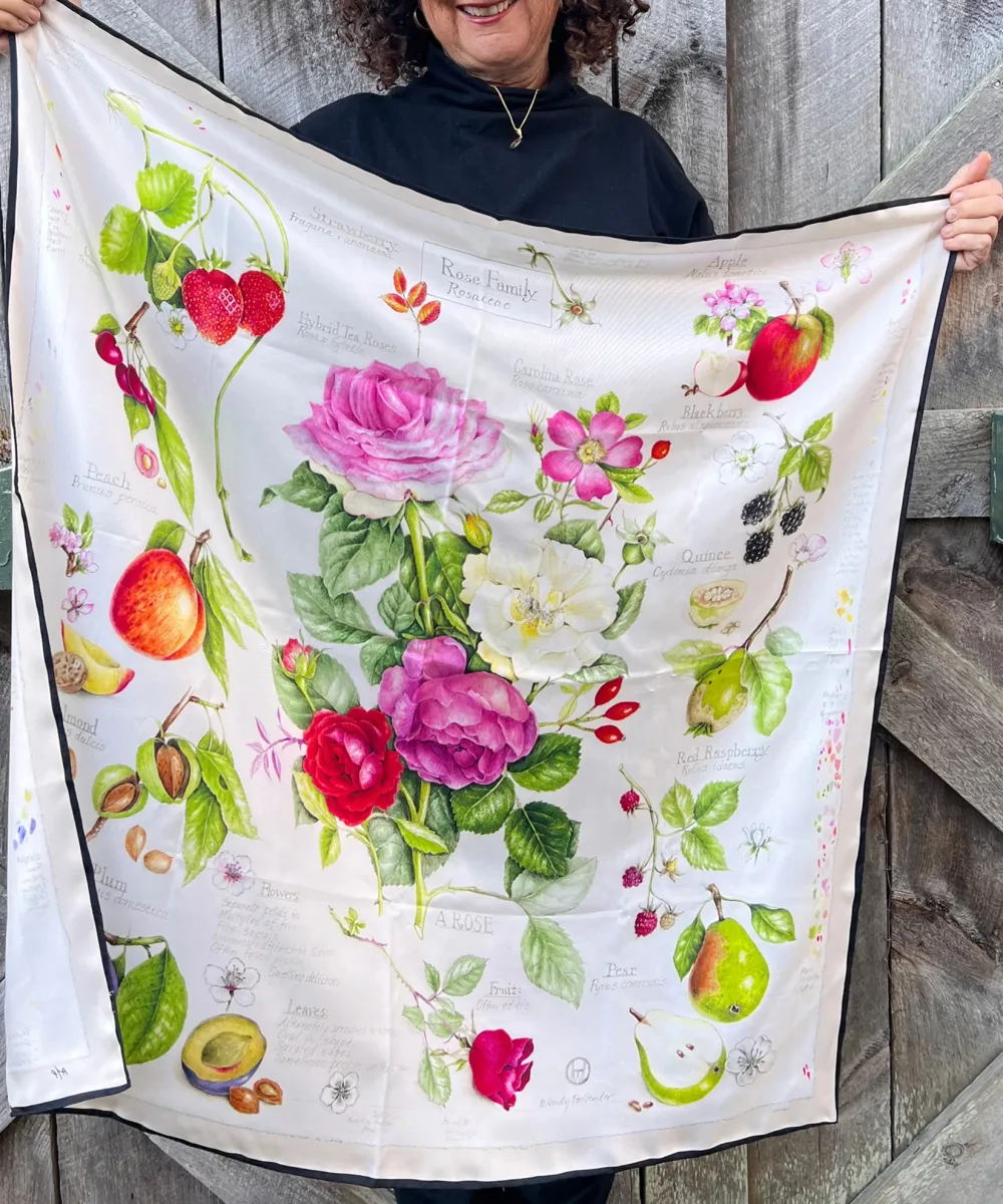 Casual Style Plants Print Square Scarf