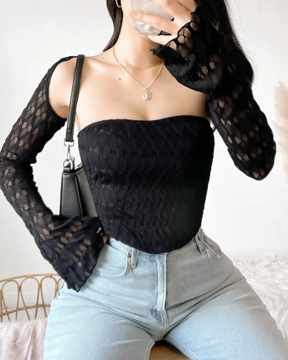 RAYA BOLERO 2 PIECE SET (BLACK)