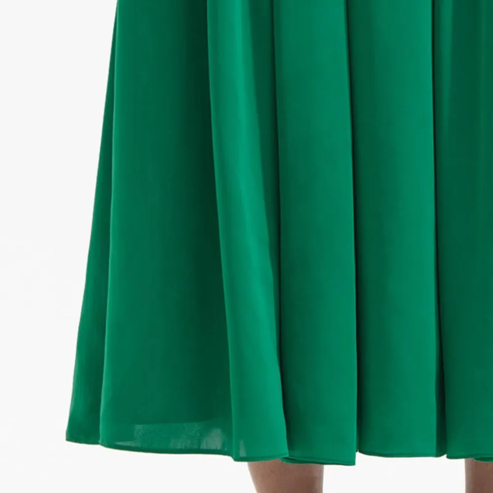 Green Strappy Midi Dress
