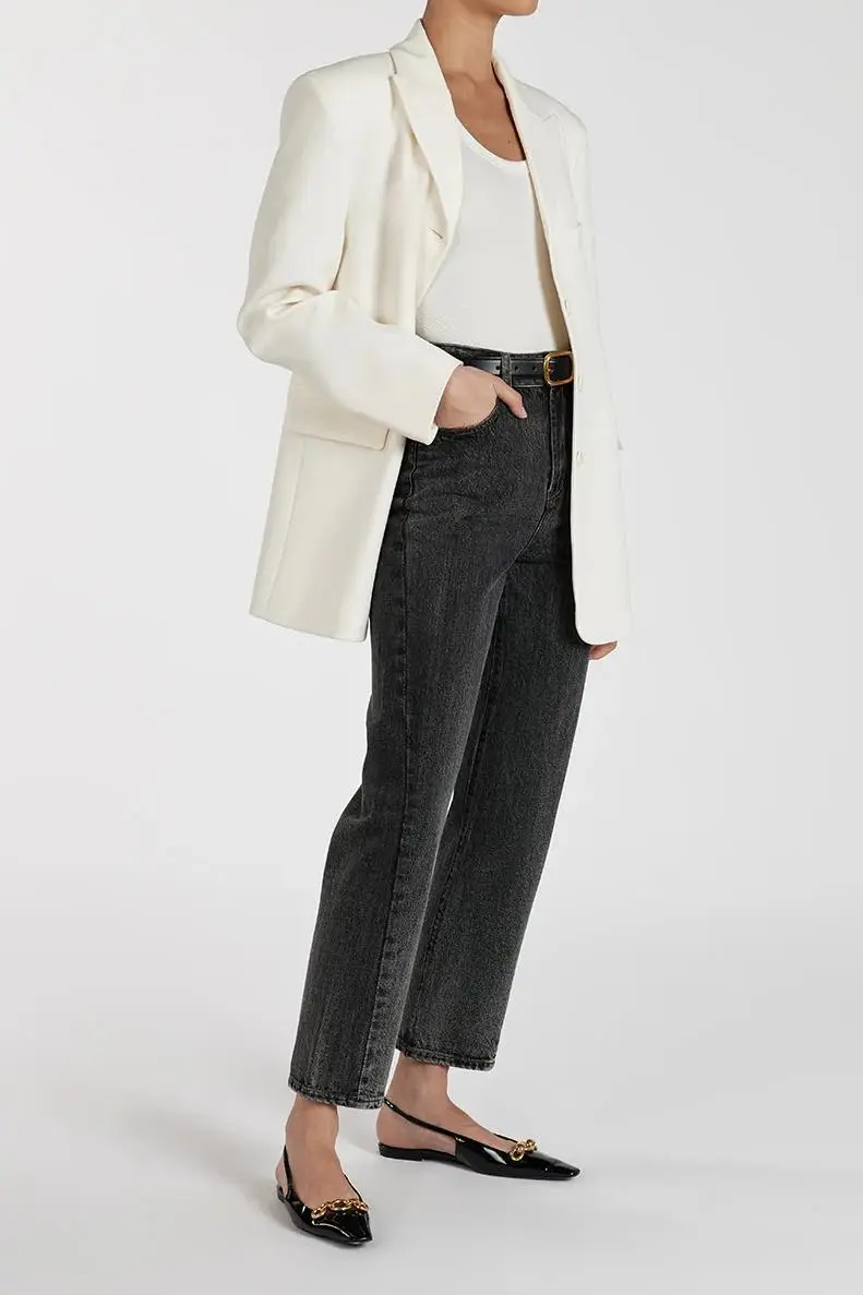 WASHED BLACK TWISTED SEAM JEAN