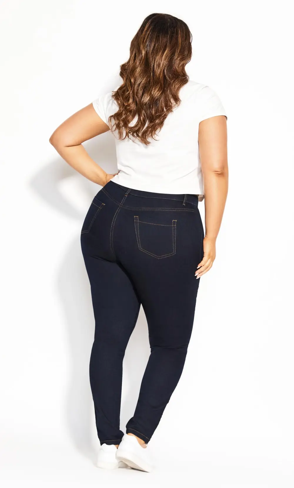 EVANS Curve Indigo Skinny Jeans