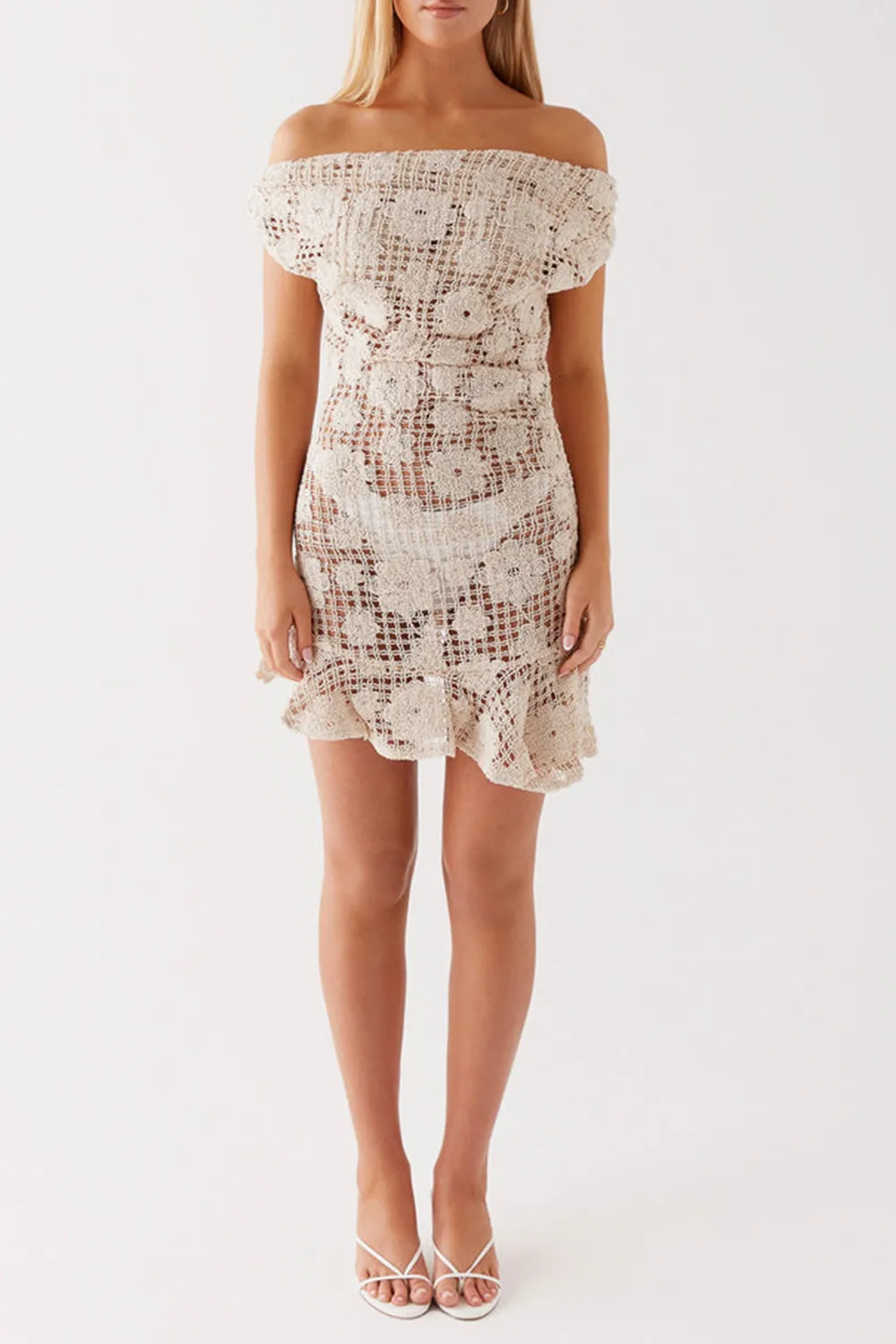 Sunnyside Crochet Mini Dress