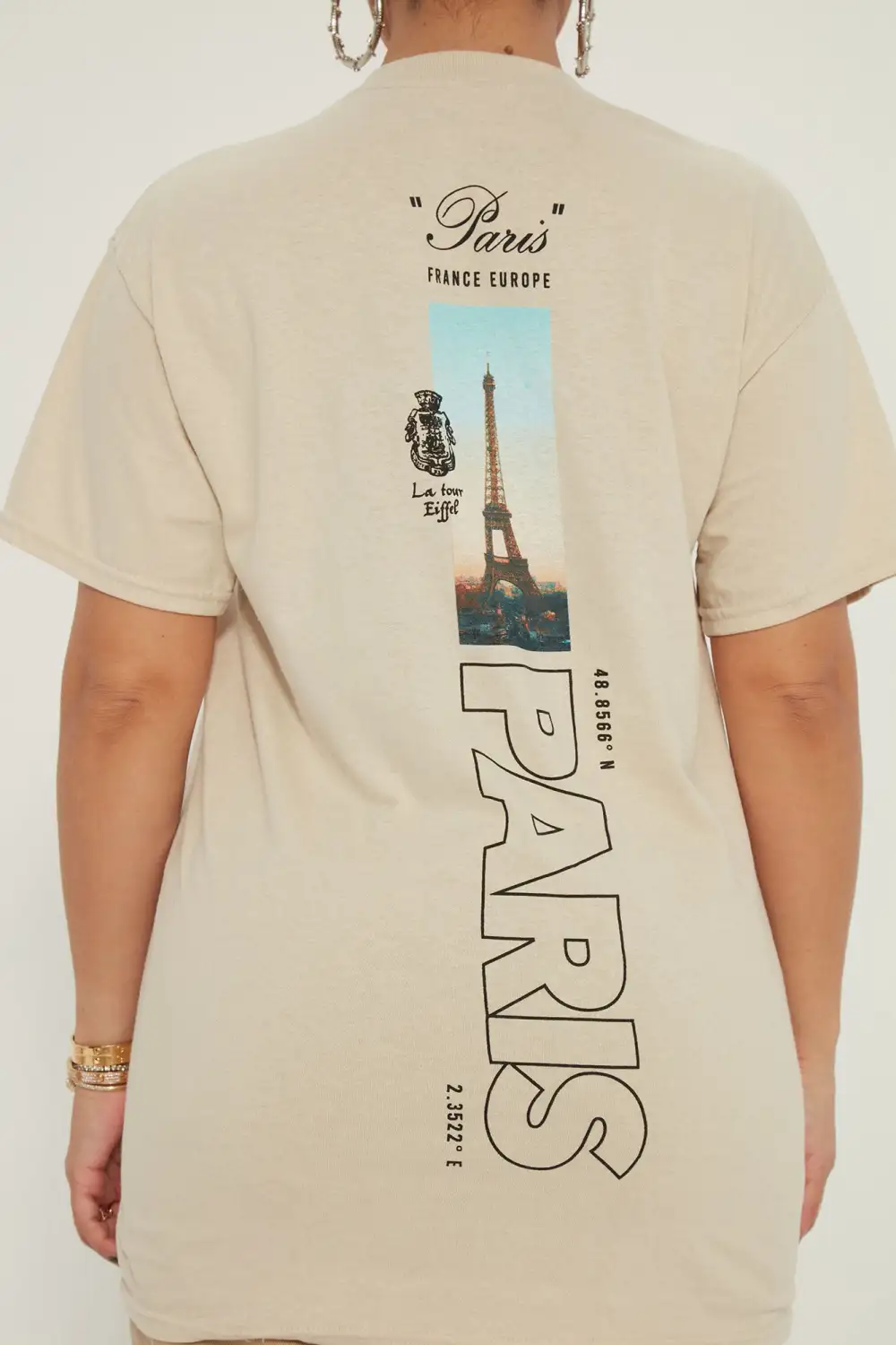 Officially In Paris T-Shirt - Taupe