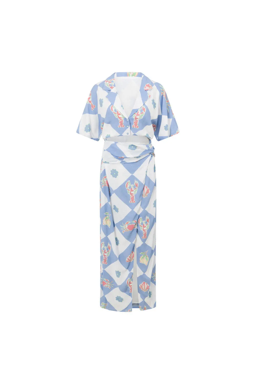 Geometric Print Maxi Dress