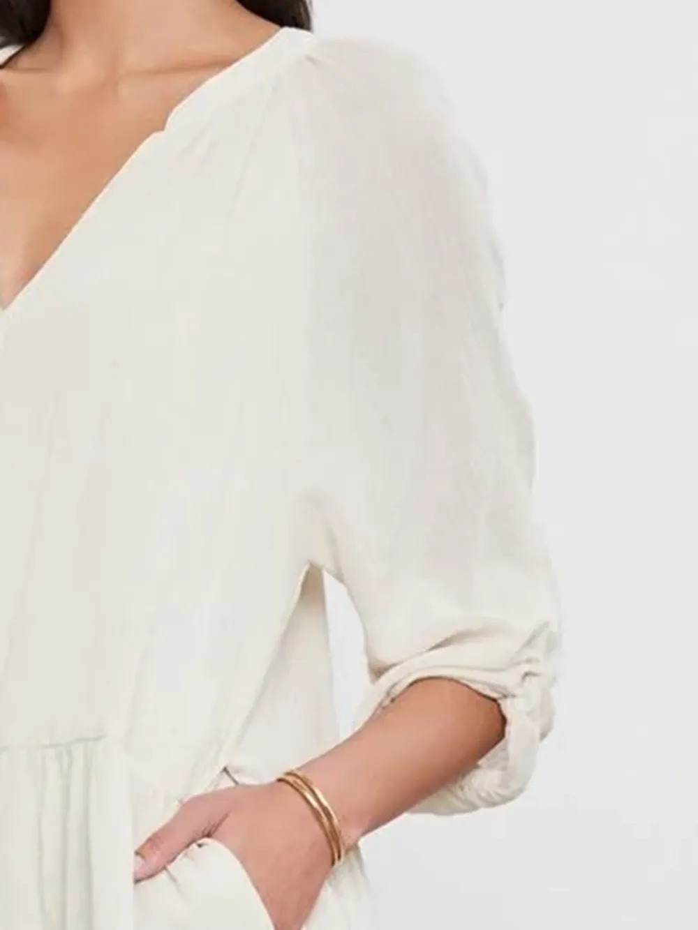 Daily Cotton V-neck Dress