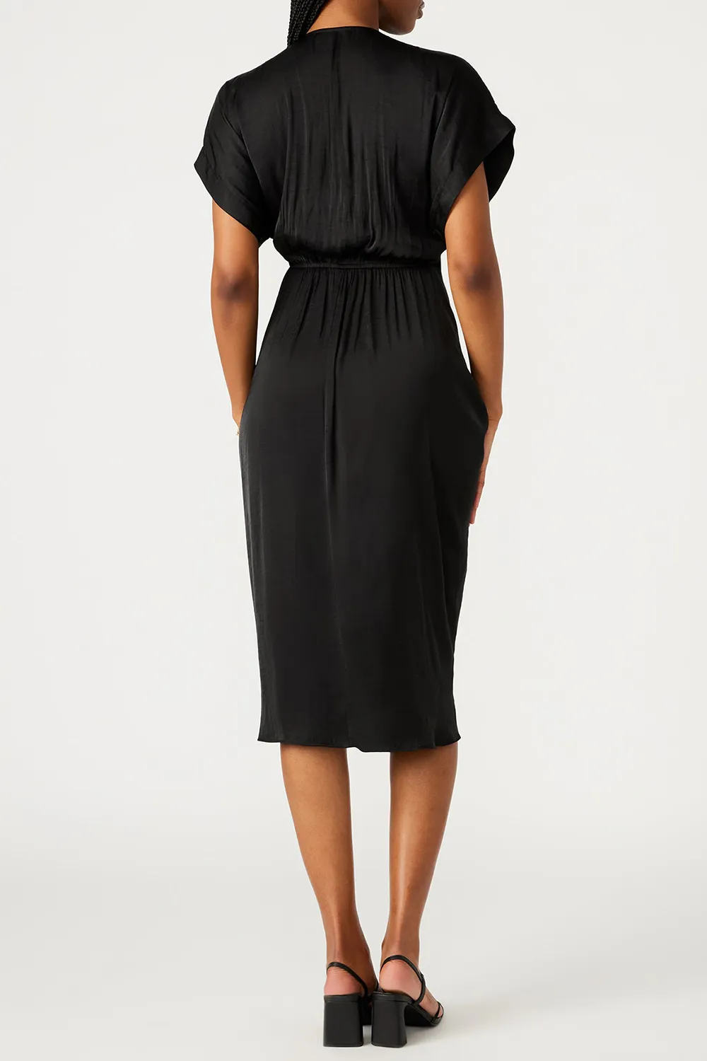 SLIGHT STRETCH DRESS BLACK