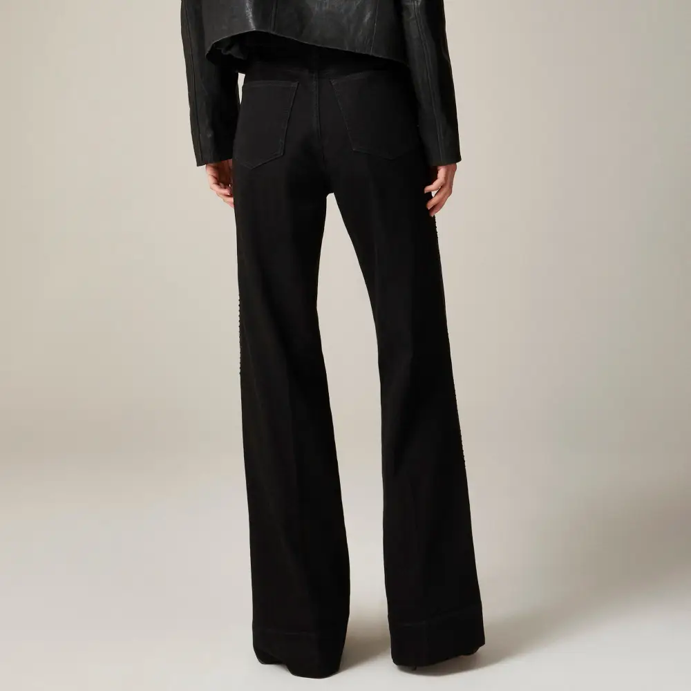 Embellished Wide-Leg Jeans