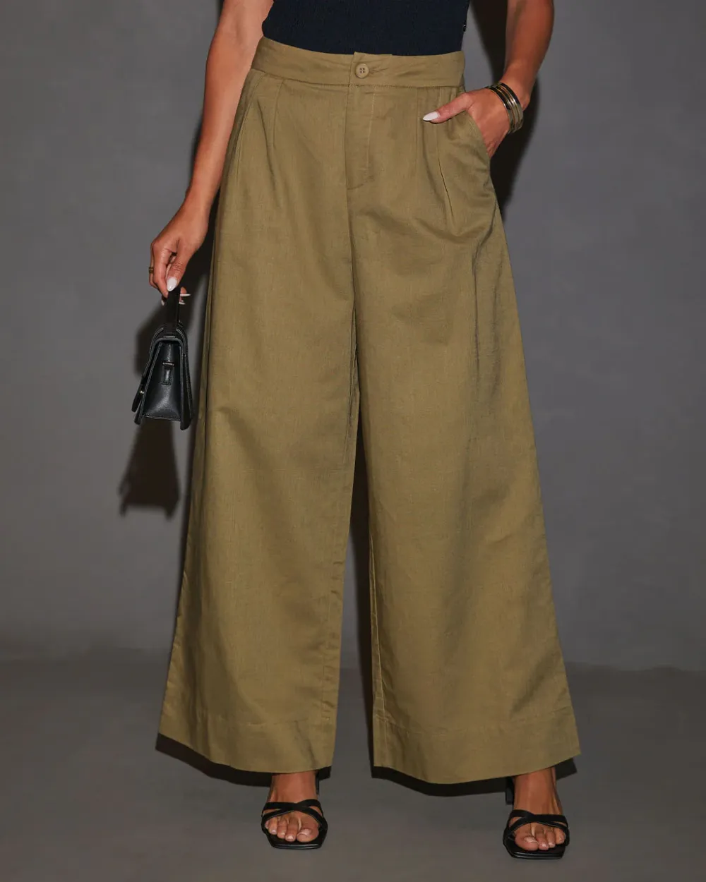 Wide Leg Linen Pants