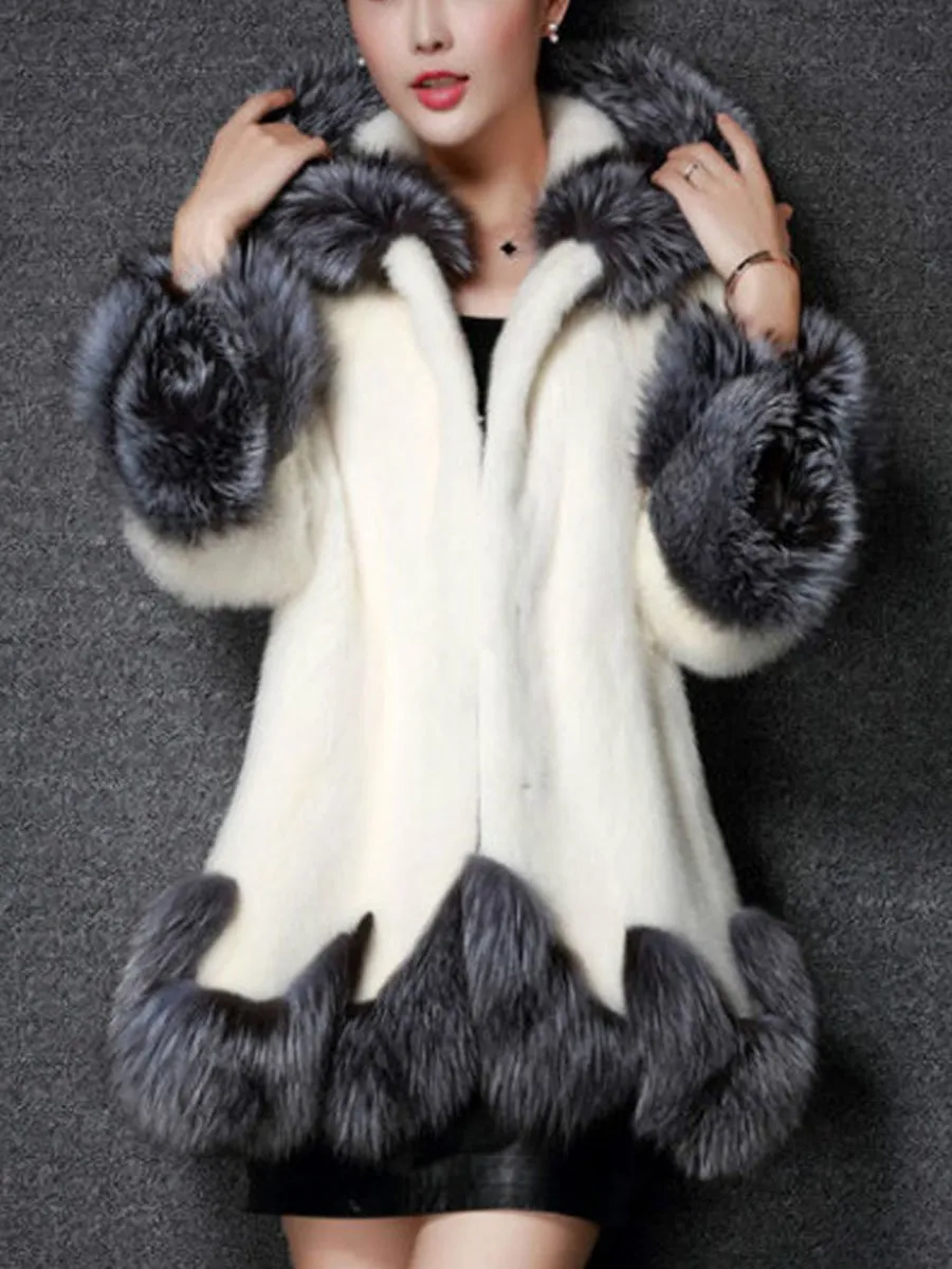 Medium Length Fox Fur Coat