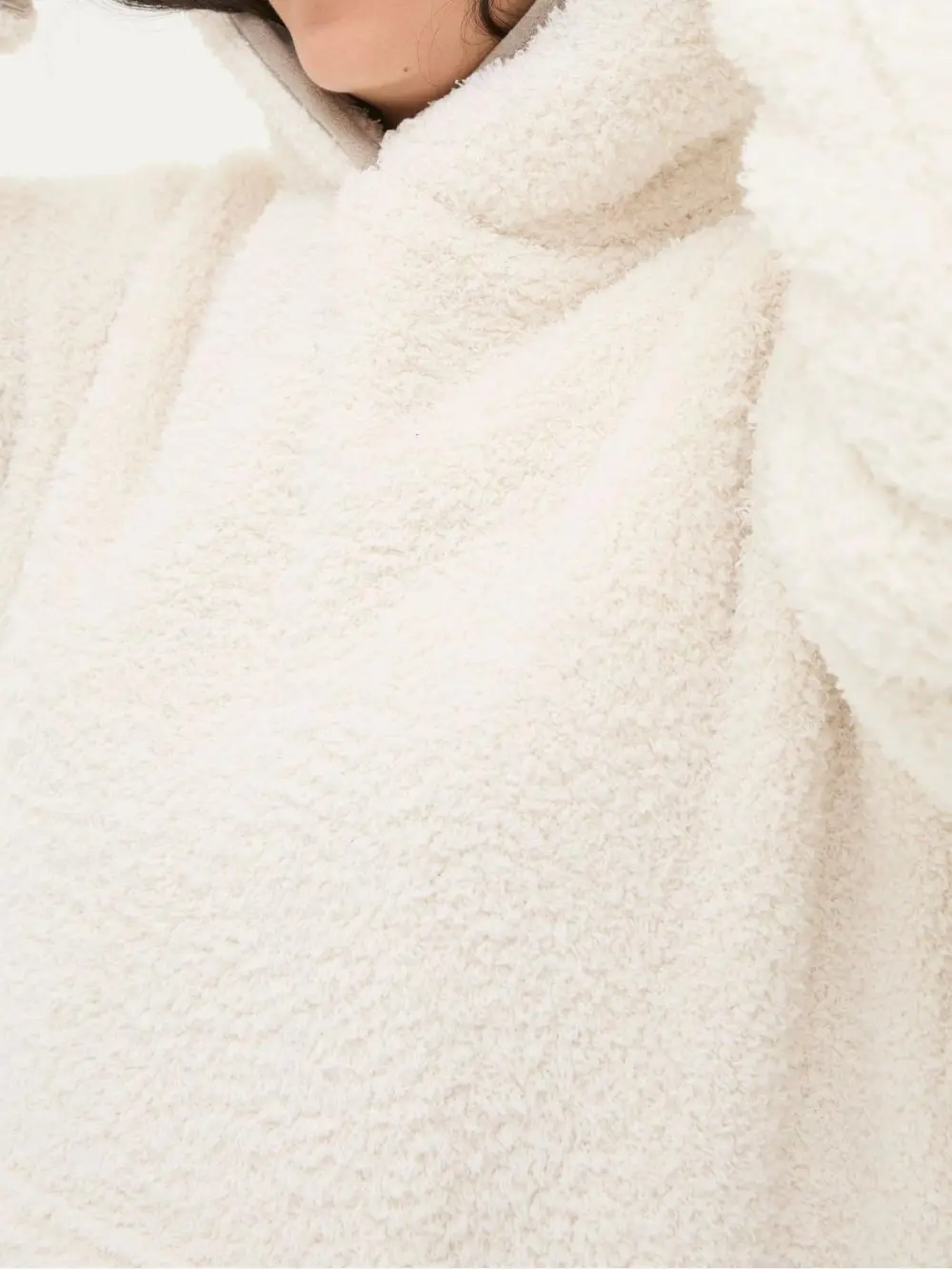 Ivory Borg Daily Hoodie