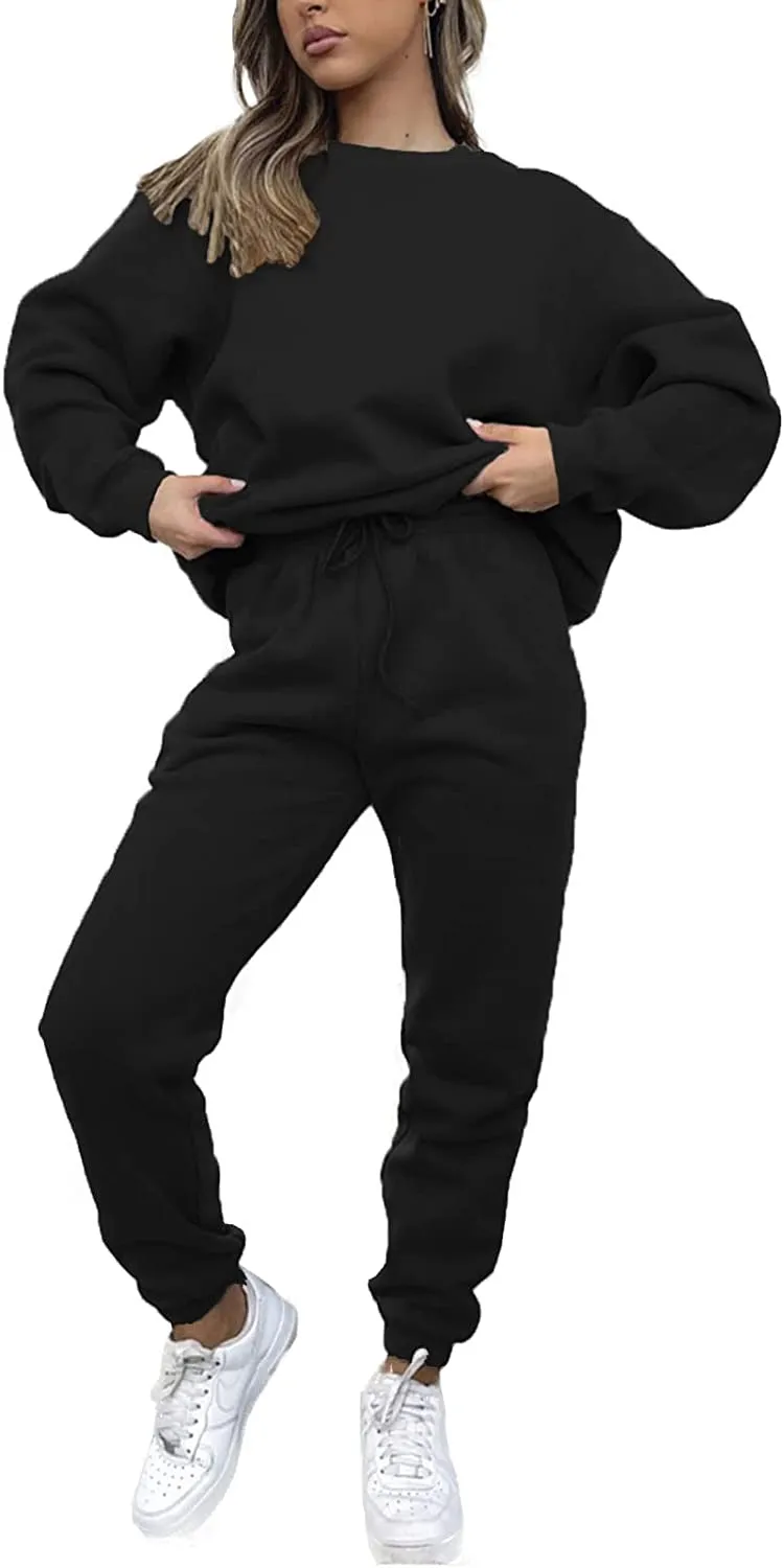 Sweatsuits for Women Set 2 Piece Jogging Suit Long Sleeve Pullover Sweatshirts Sweatpants Tracksuit Casual Outfits
