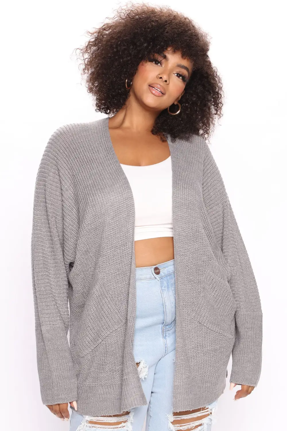 Reserved For You Cardigan - Heather Grey