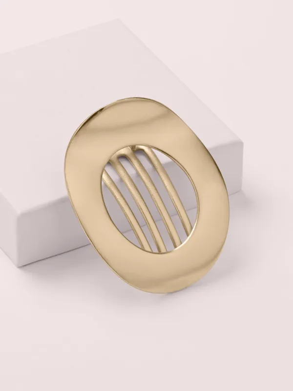 Oval Minimalist Hair Clip