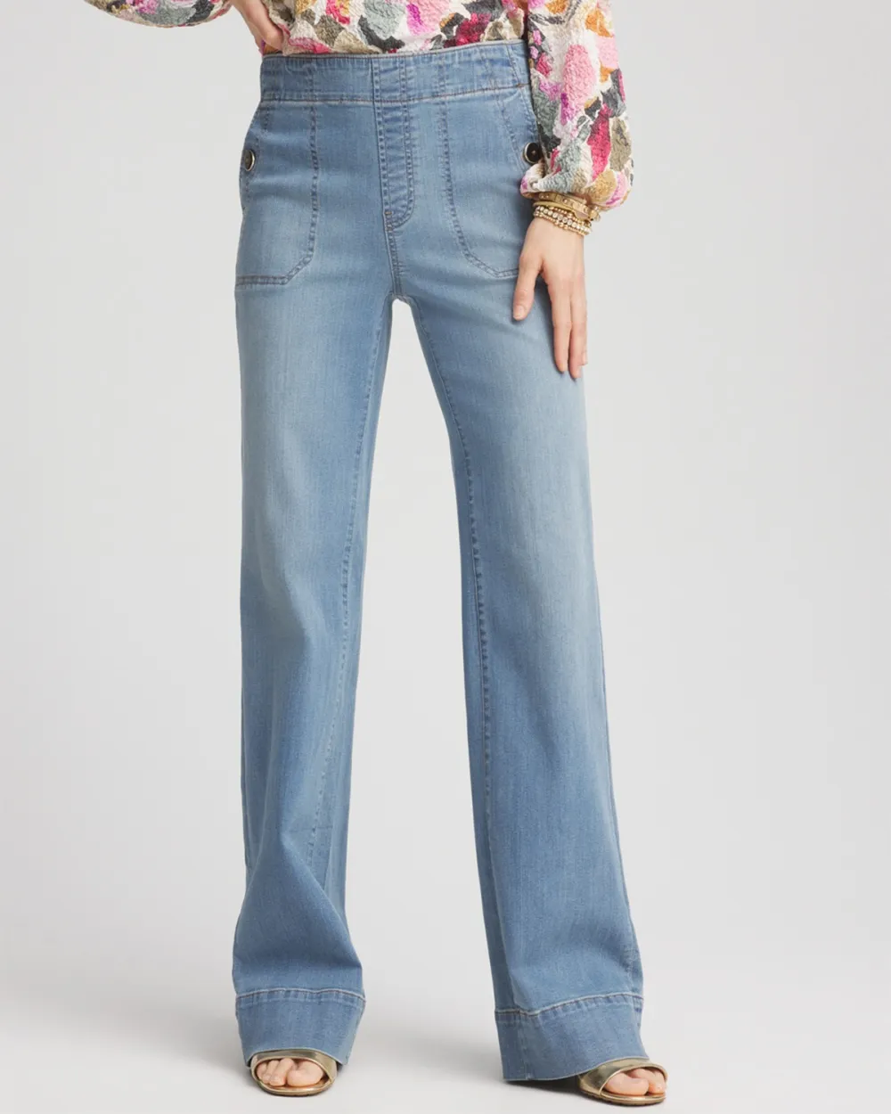High Waisted Flared Jeans