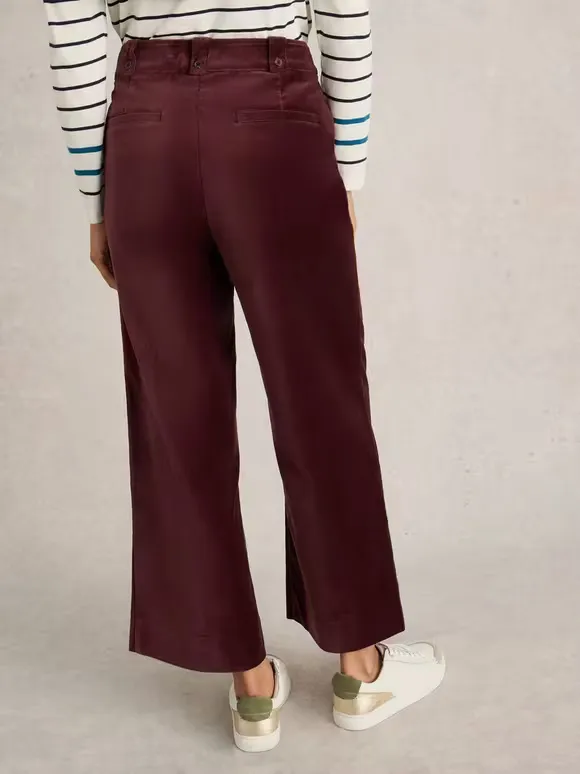 Cropped Velvet Trouser
