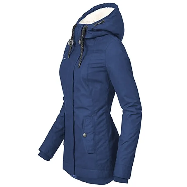 Women's Parka Street Fall Winter Puffer Jacket Long Coat Windproof Warm 3 in 1 Loose Casual Sports Jacket Long Sleeve Solid Color Zipper Purple Blushing Pink Waterpoof Daily Wear Down Parkas  Lined