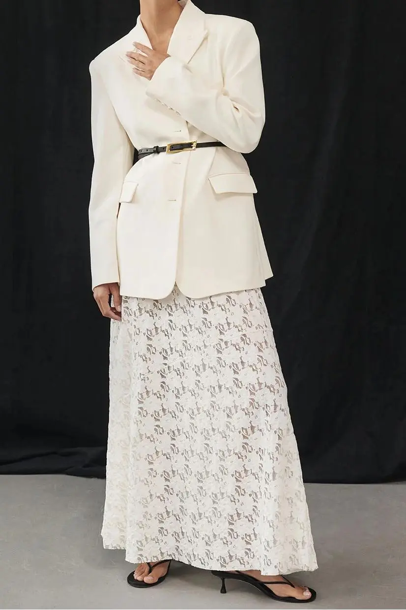 CREAM BOYFRIEND BLAZER