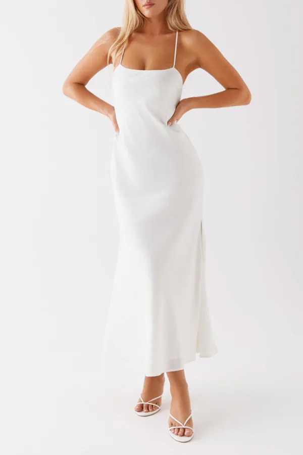 Runway Royalty Maxi Dress - White
