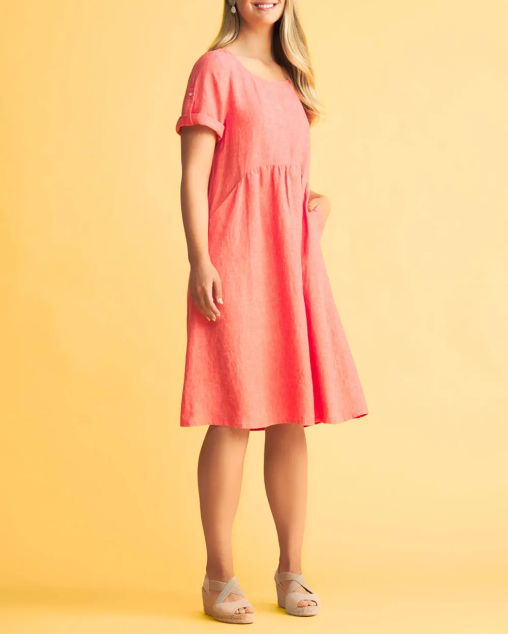 Linen Shift Dress