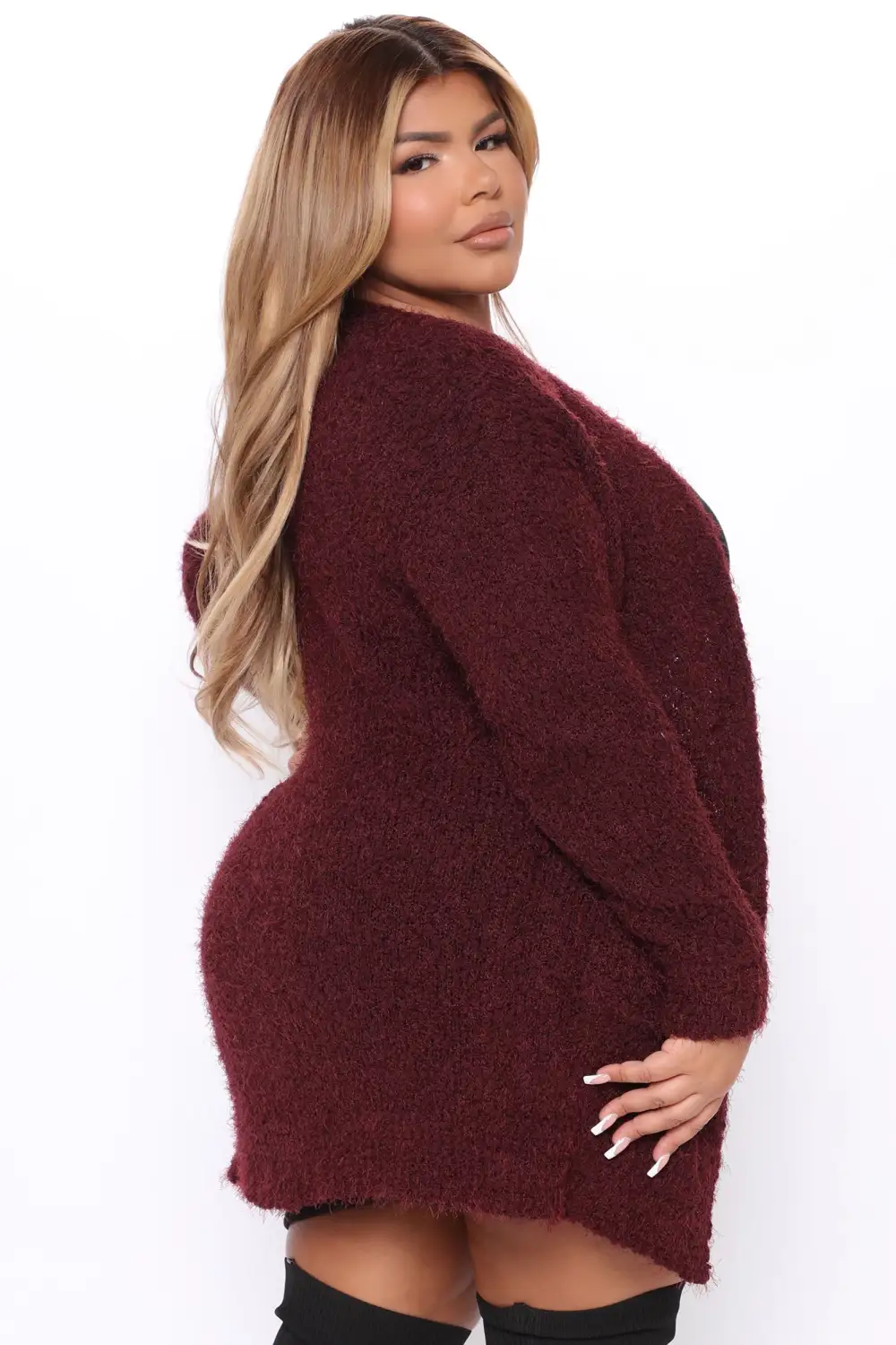 Never A Dull Moment Cardigan - Wine