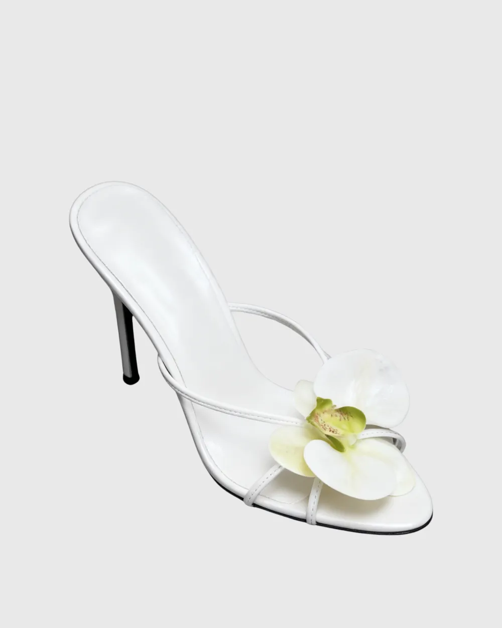 Flower Mules in White