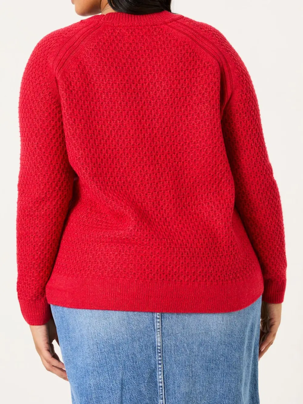 Red Textured Jumper