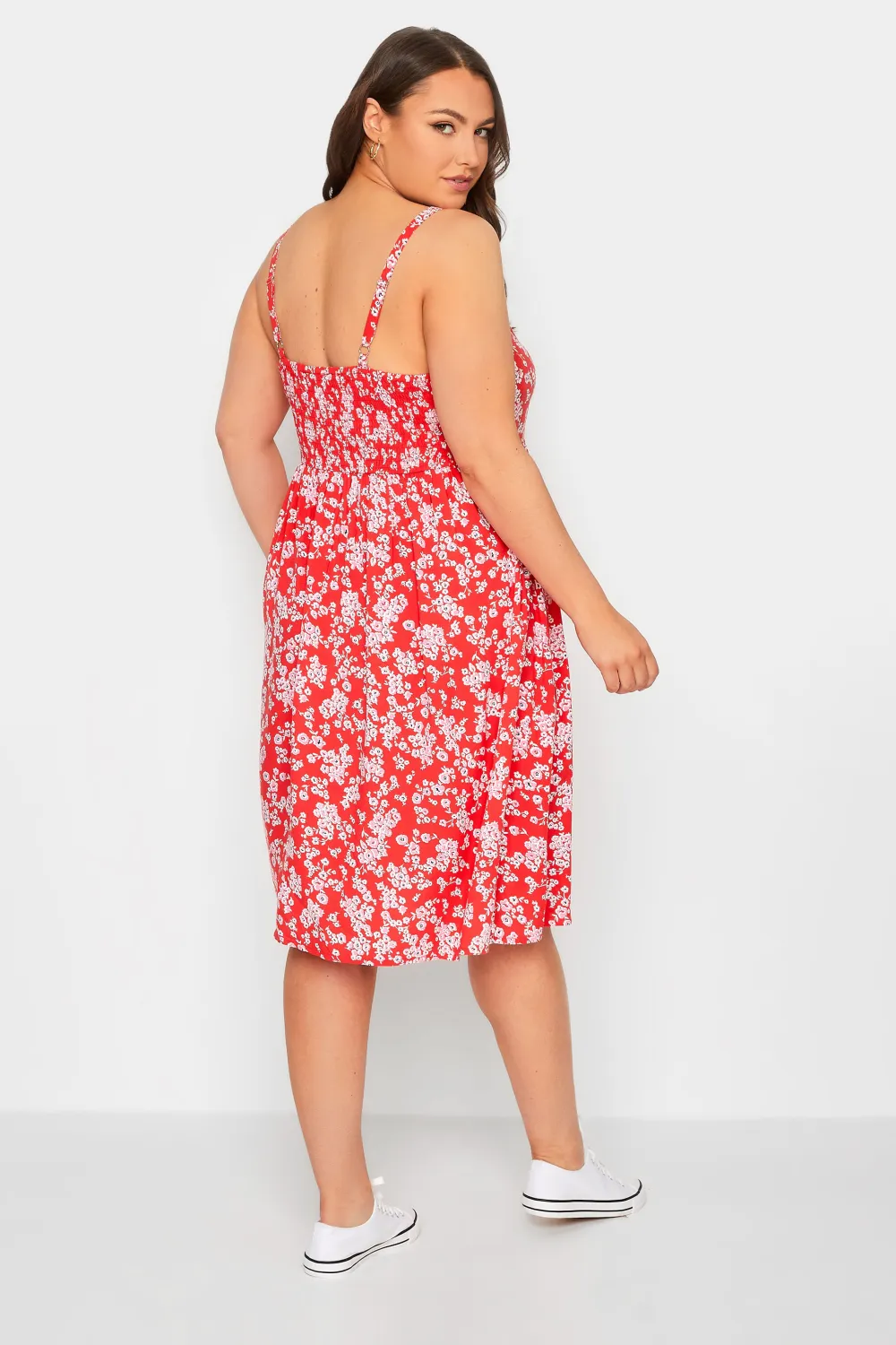 YOURS Curve Red Floral Sundress