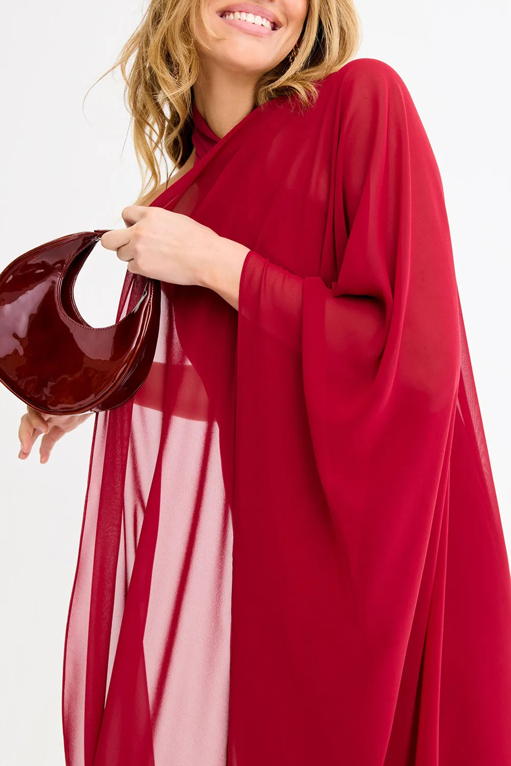 Cherry Color Sophistication Shawl