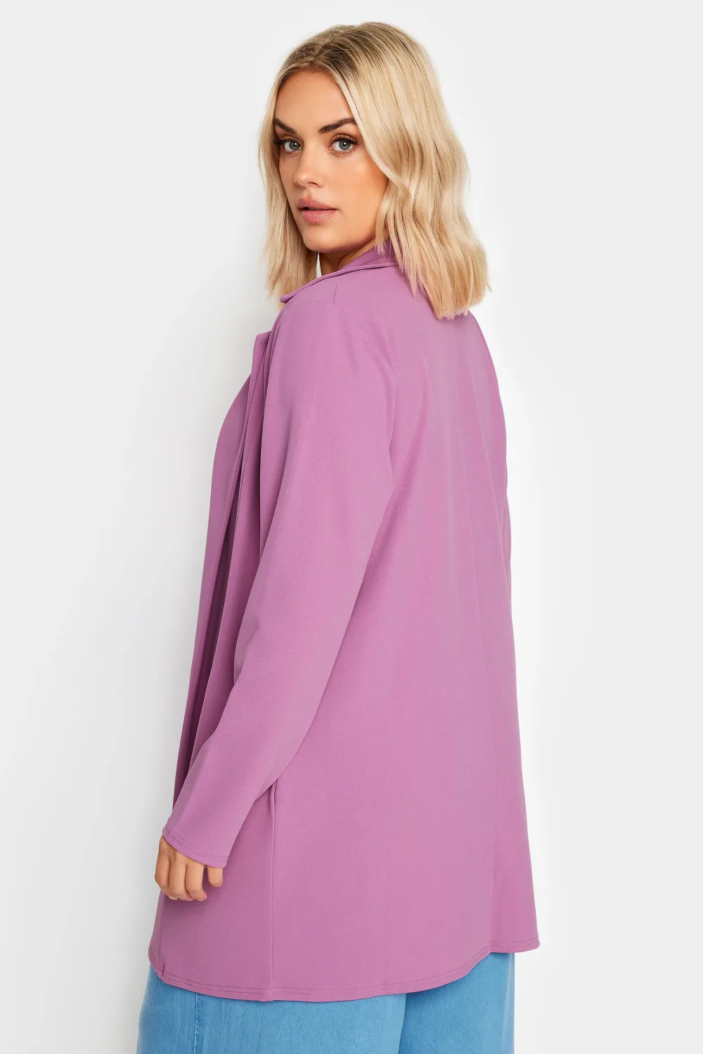 YOURS Curve Hot Pink Longline Blazer