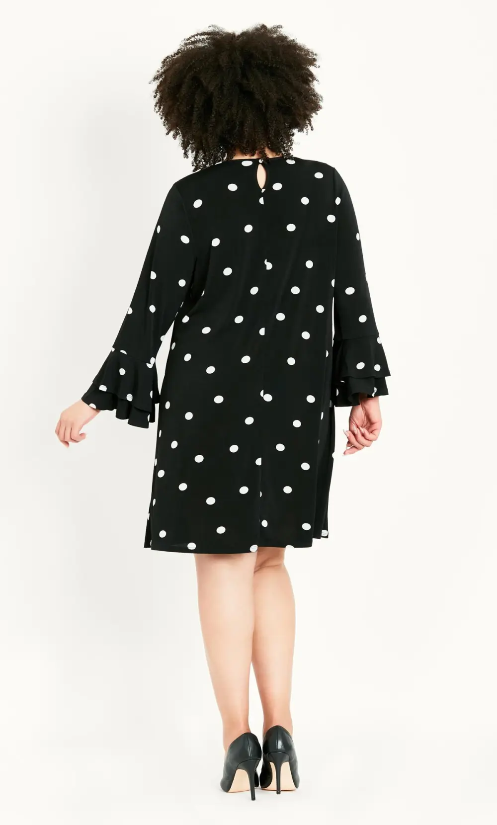 Evans Multi Frill Sleeve Print Dress