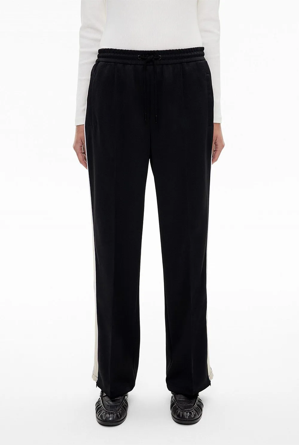 White Striped Sweatpants