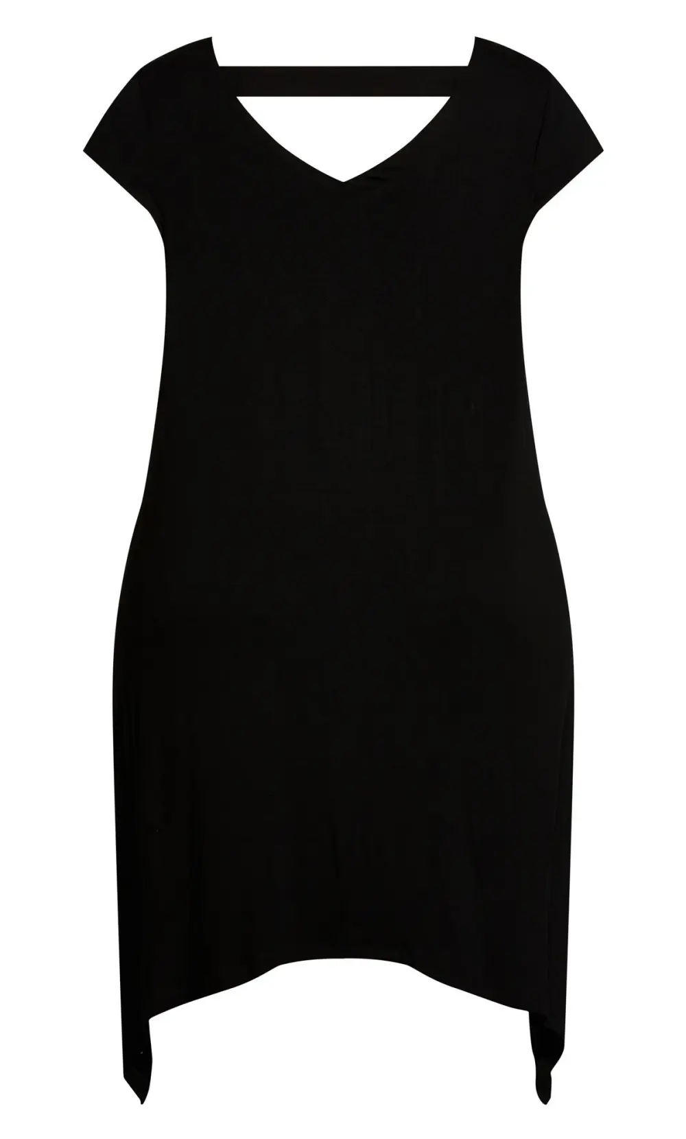Evans Black Cut Out Detail T-shirt Dress