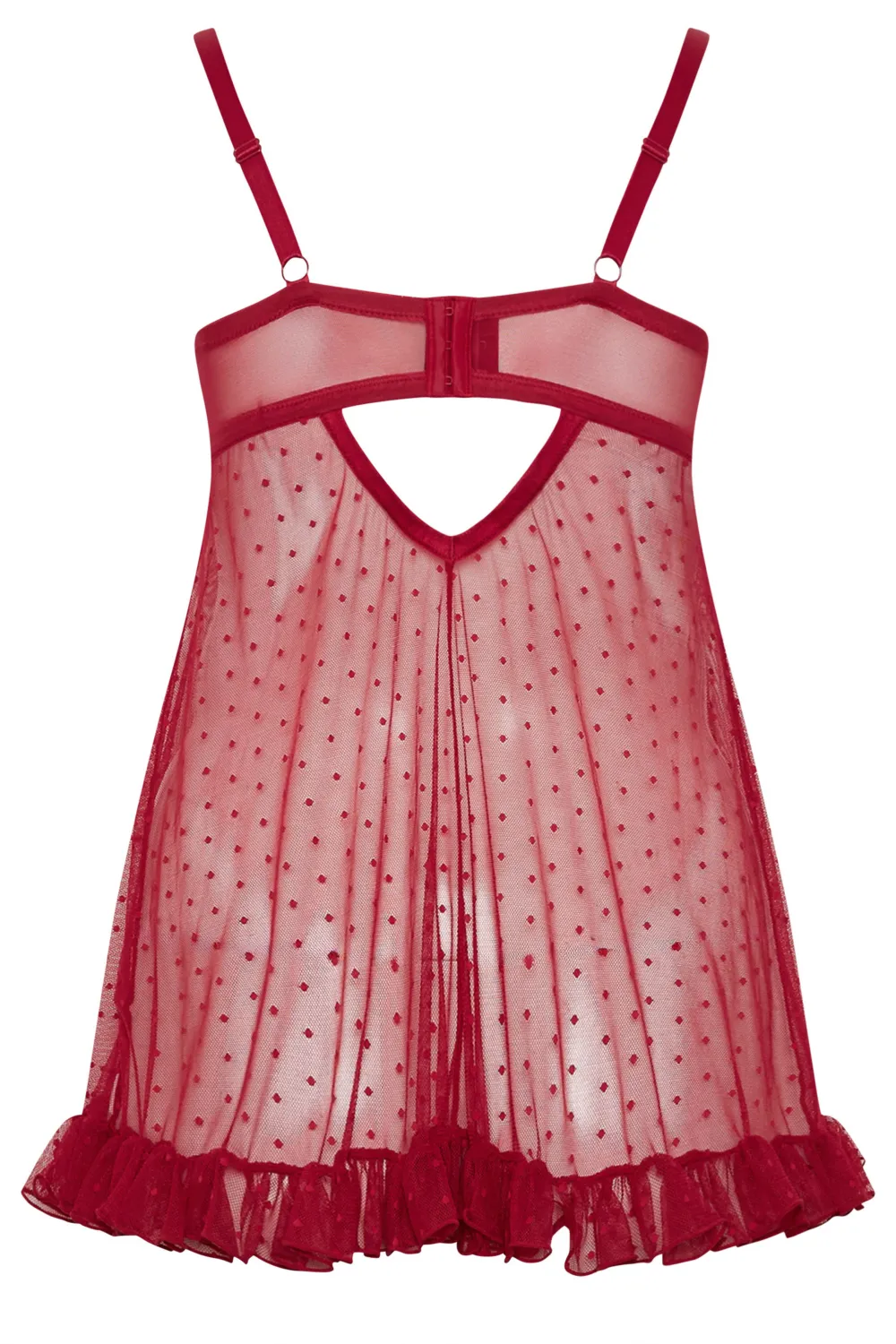 YOURS Curve Red Novelty Santa Underwired Babydoll