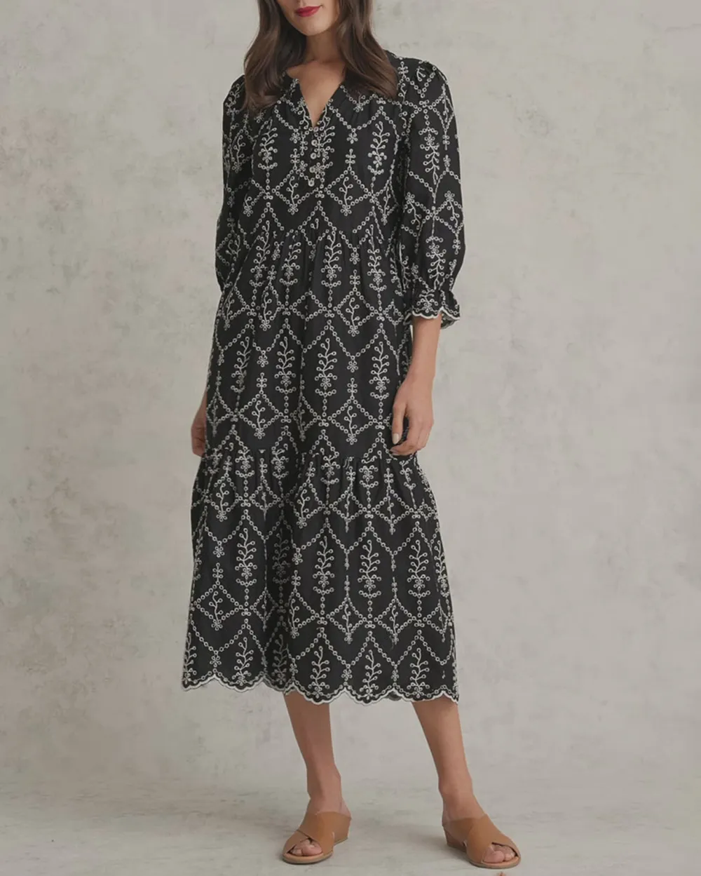 Cotton Broderie Dress