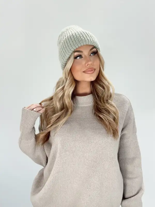 Ribbed Knit Beanie