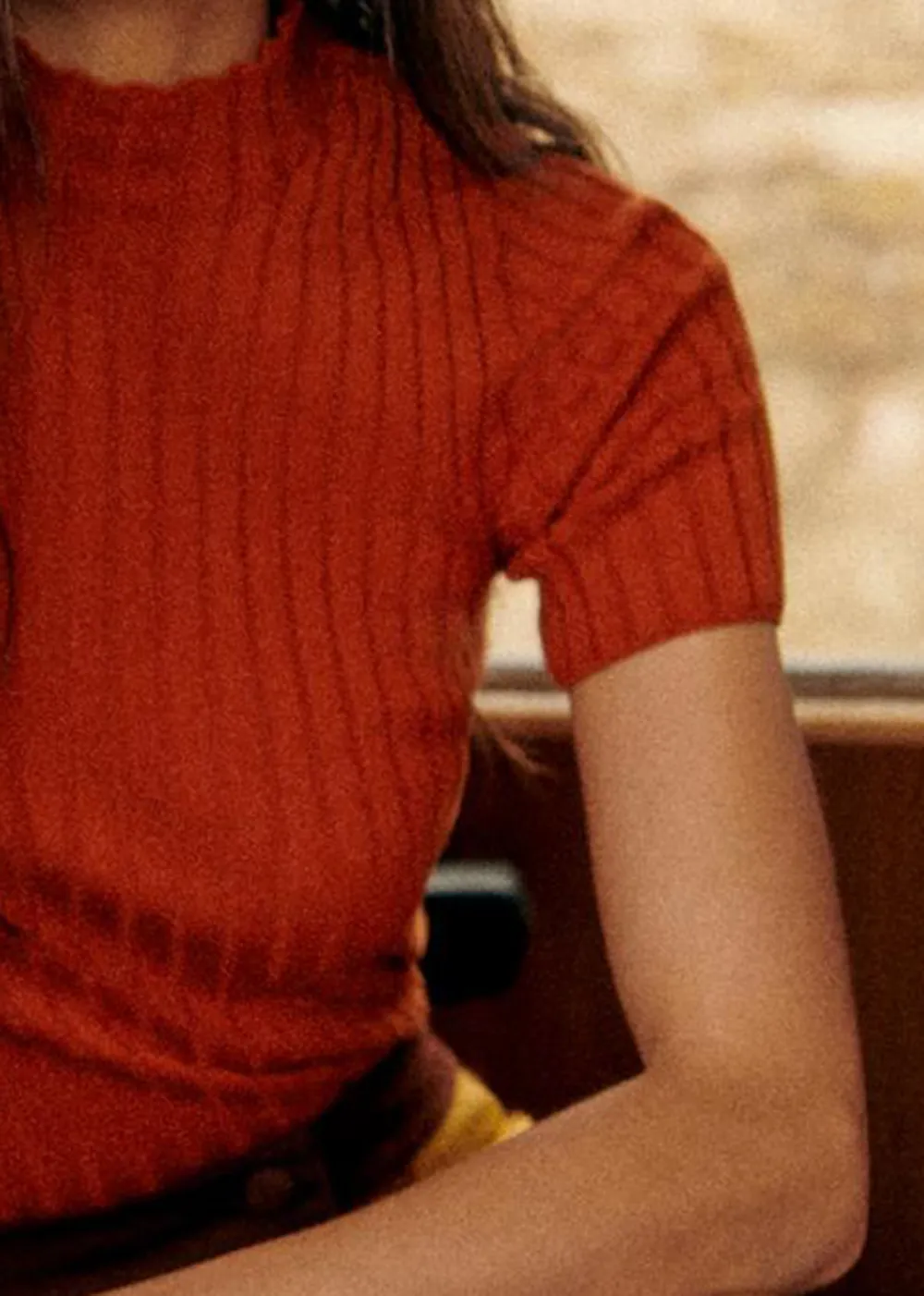 Turtleneck Solid Color Sweater