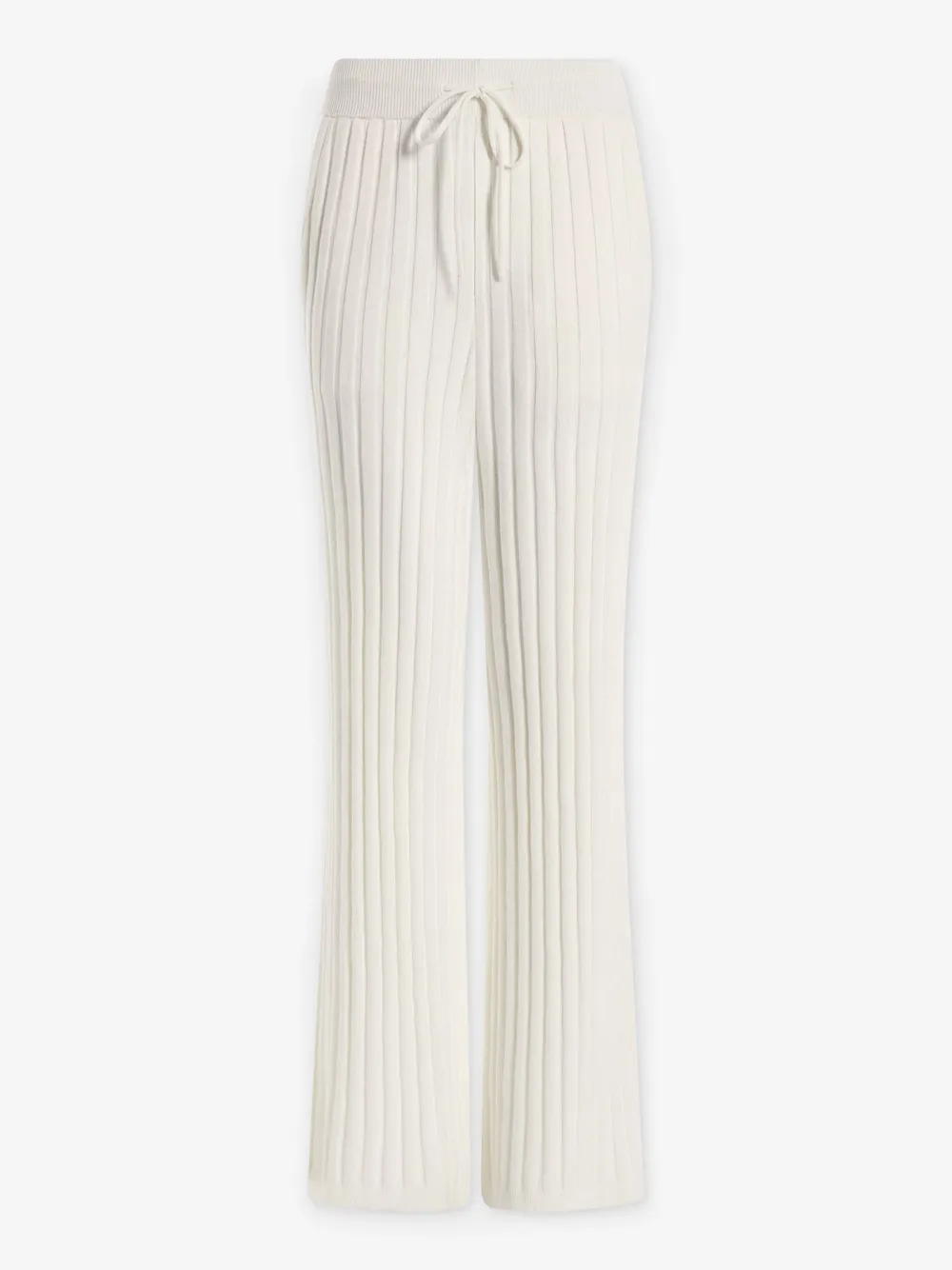 Wide Rib Knit Trouser