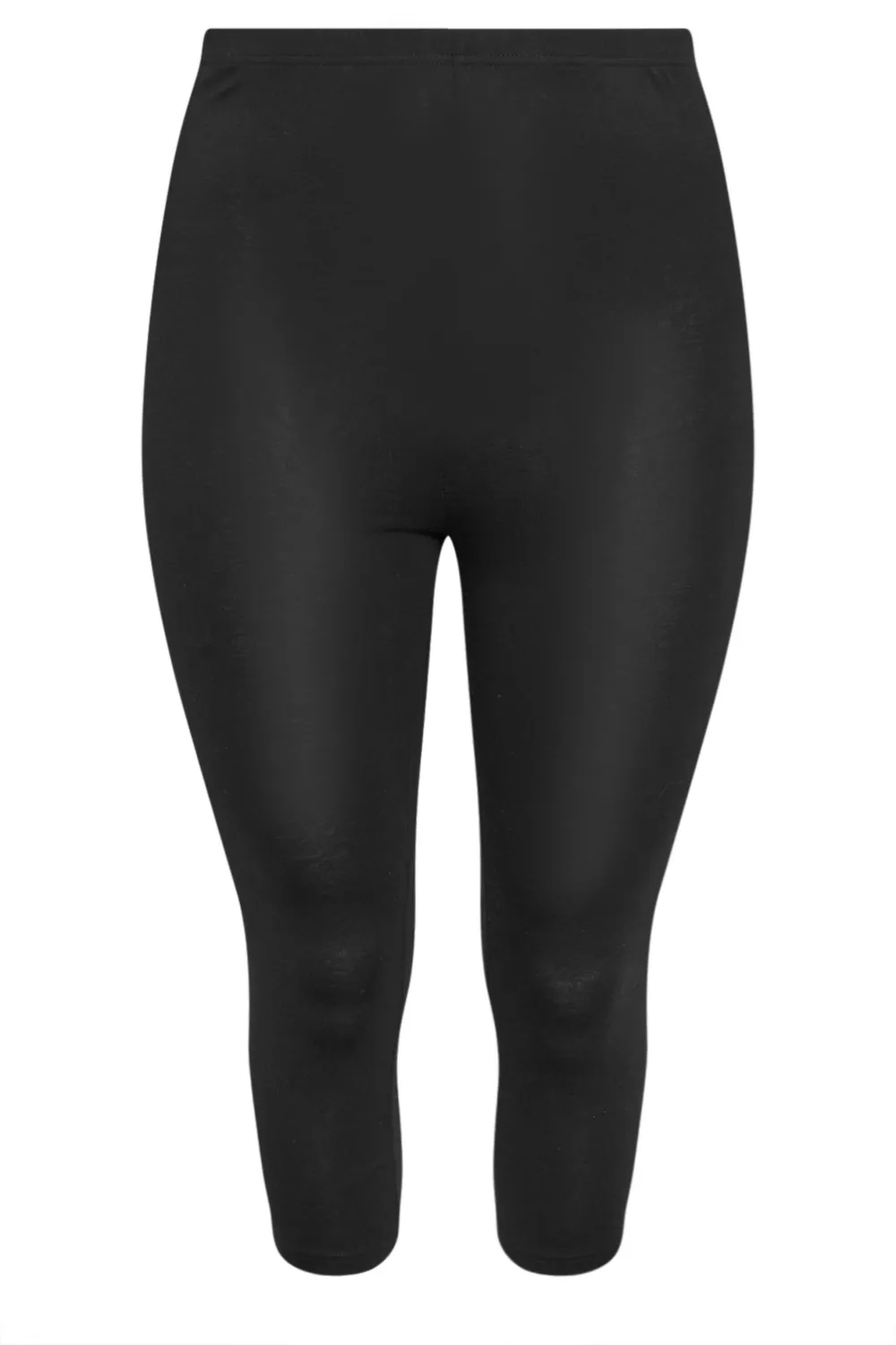 YOURS Curve 2 PACK Black Butterfly Print Cropped Leggings