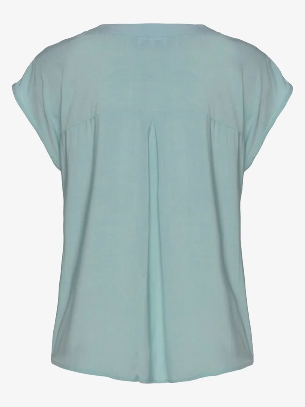 Plain Colored Casual Style Short Sleeve Blouses