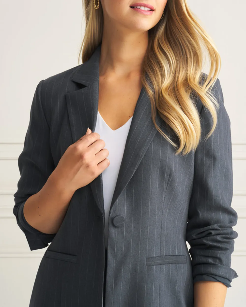 Long Line Linen Jacket