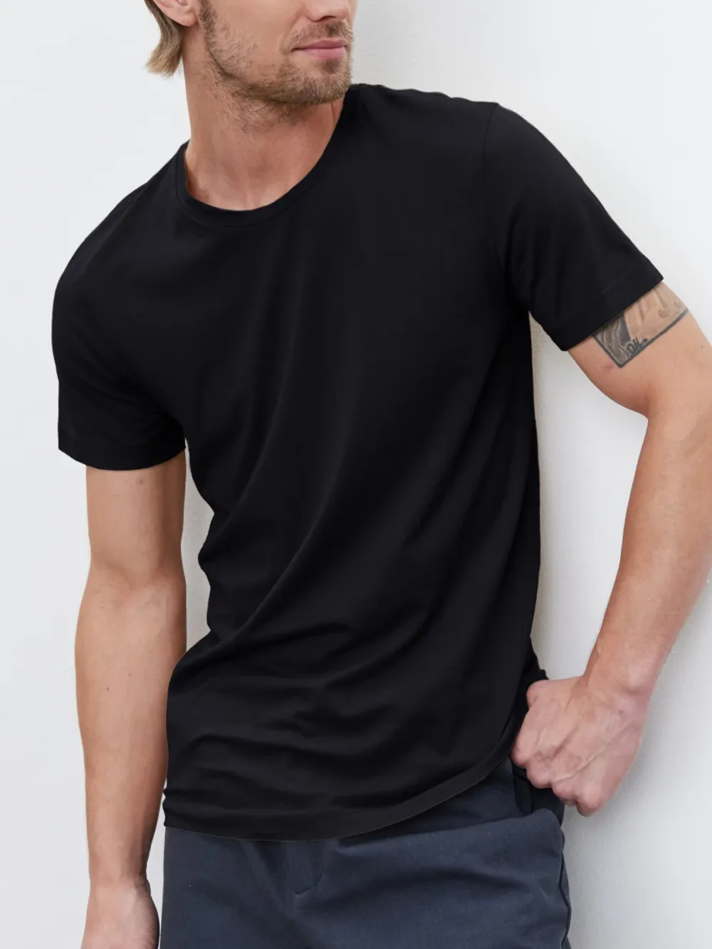 Men's Fashion Round Neck Cotton T-Shirt