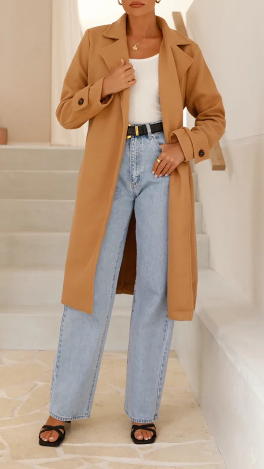 Padded Casual Long Jacket