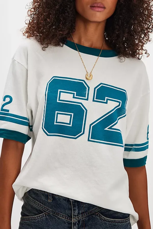 Graphic Print Raglan Sleeve T-Shirt