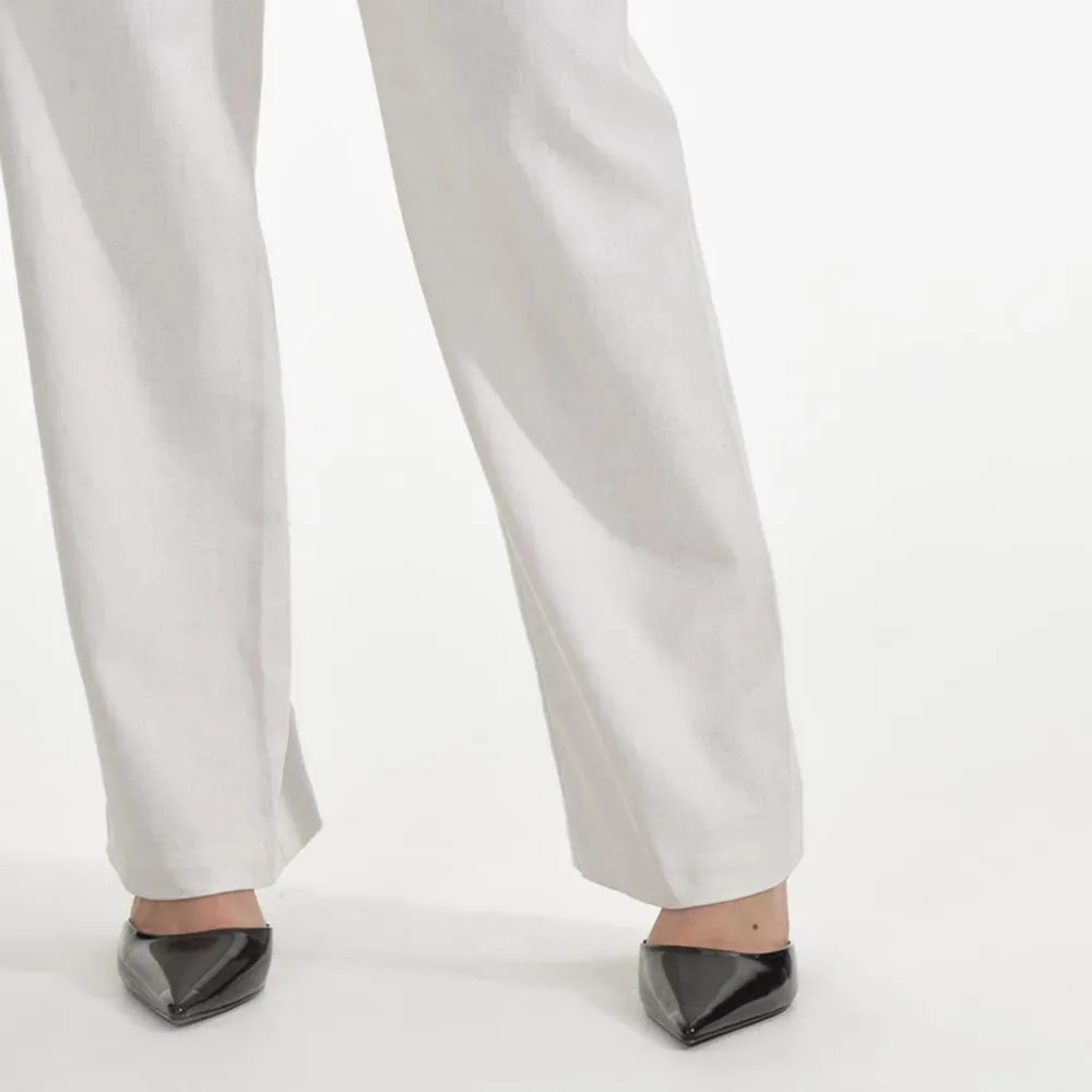 White Linen Trousers