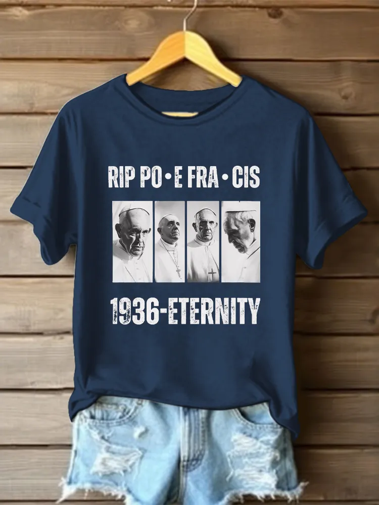 Women's Rip 1936-Eternity Print Short Sleeve Round Neck Cotton T-Shirt