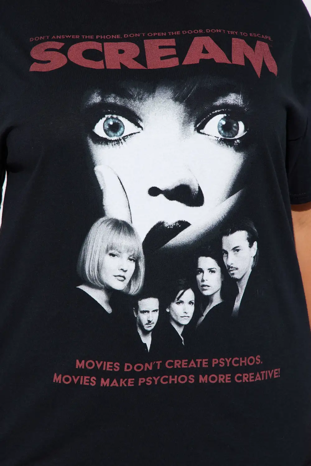 Scream Movie Graphic Tee - Black