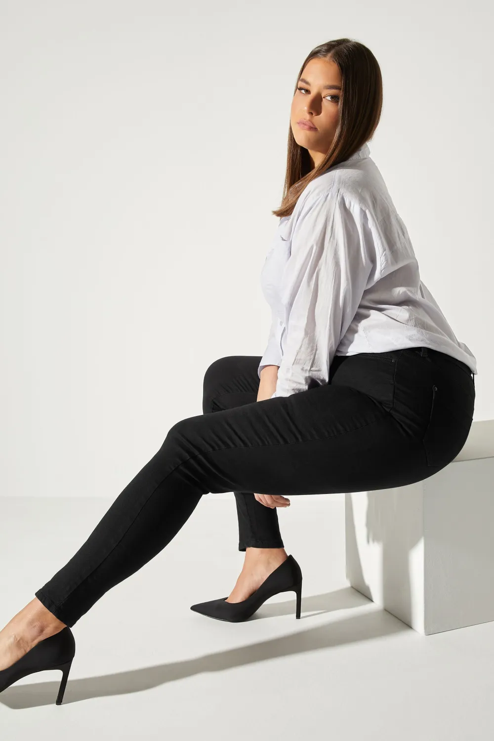 Curve Mid Blue Skinny Stretch AVA Jeans