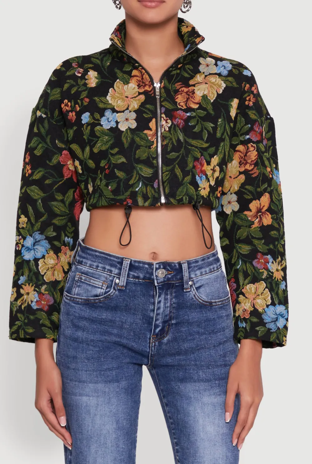 Drawstring Hem Jacket